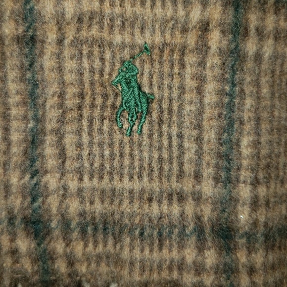 New Polo Ralph L Men's Lambswool Neck Scarf Wrap - Picture 2 of 8